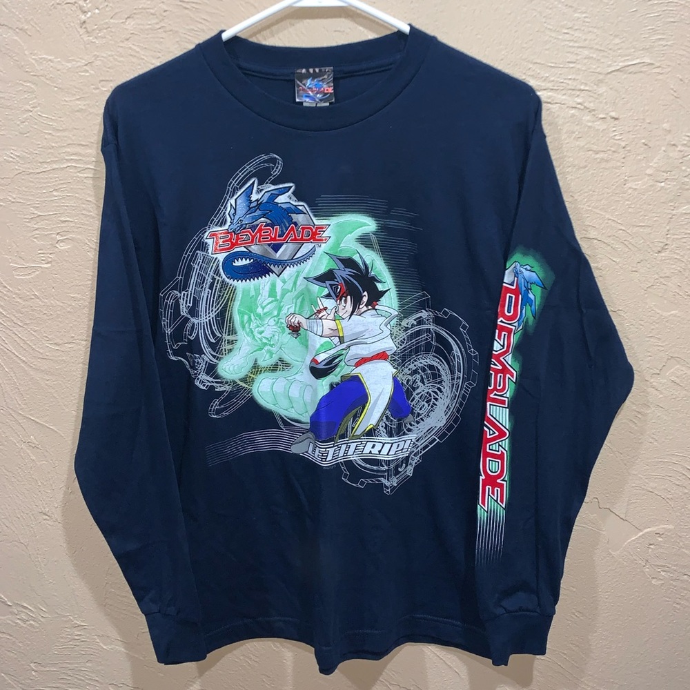 Vintage Beyblade Let It Rip Youth Long Sleeve Shirt